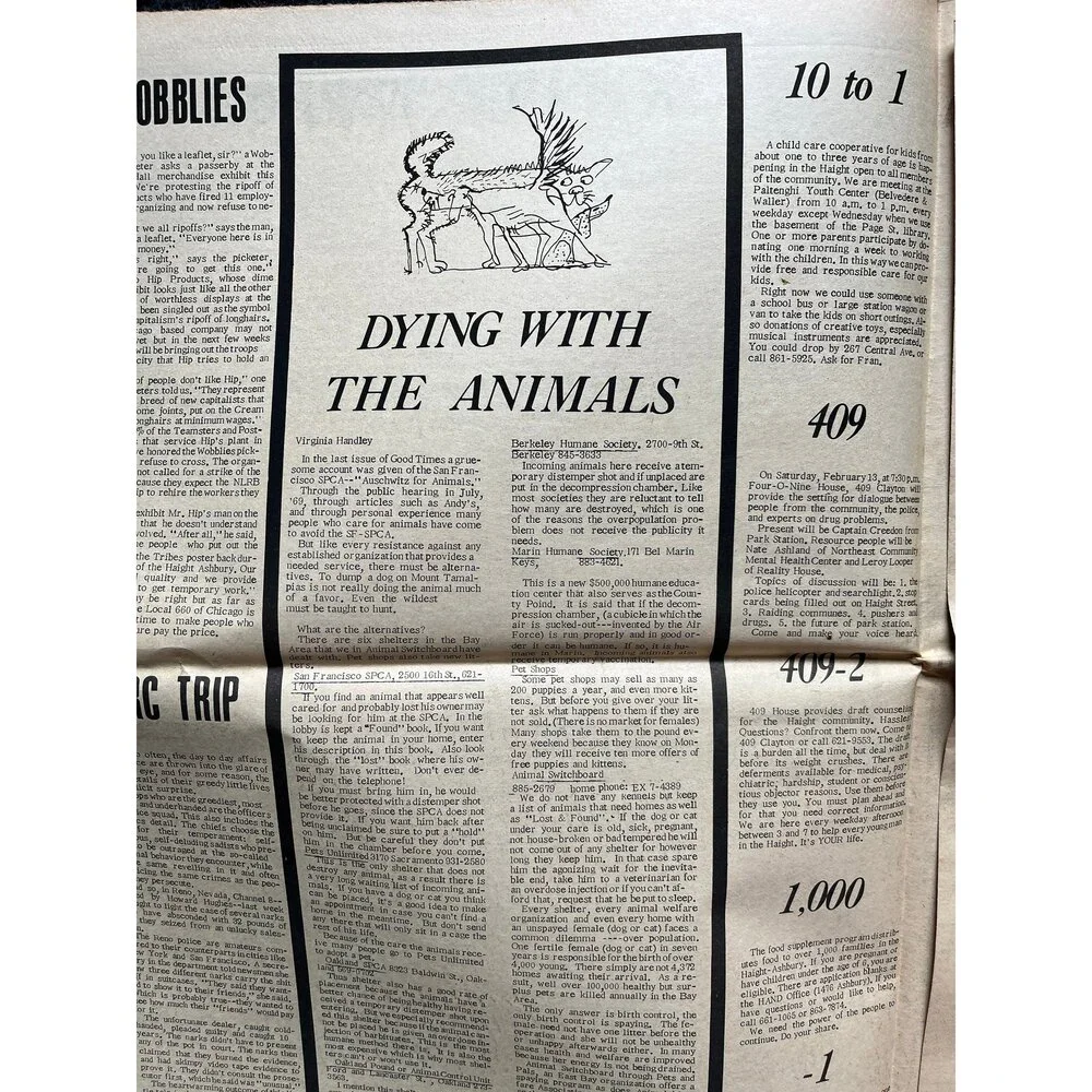 1970s High Times Underground Newspaper, Black Panther Party, Vintage Antique Co